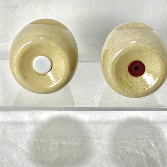 MCM Pomegranate by Franciscan Duet Earthenware Short Salt & Pepper Shakers 1950' - Picture 3 of 12